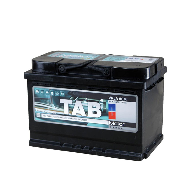 Batterie de démarrage L3 12V 70Ah 760A +Droit TAB AGM AG70-DISPO